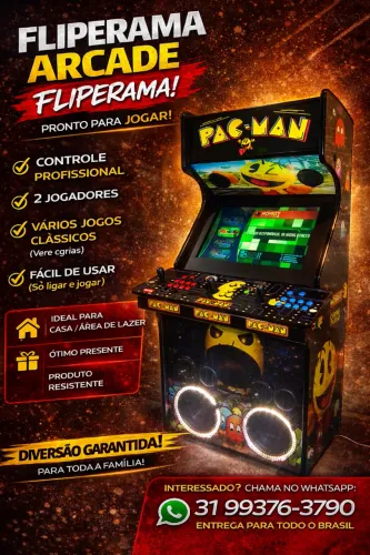 FLIPERAMA COM SISTEMA DE SOM