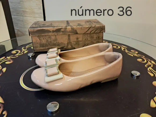 Sapatilha Bege Nova QUEIMA DE ESTOQUE!!!