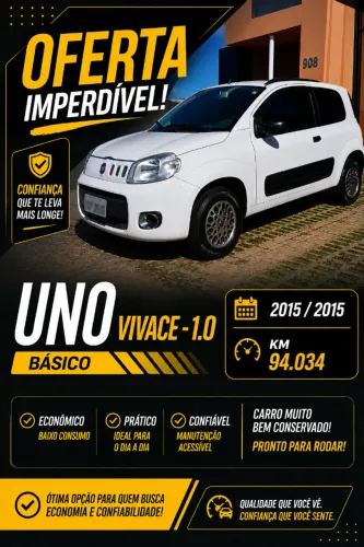 Fiat Uno Vivace 1.0 EVO Fire Flex 8V 3P 2015