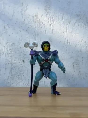 Boneco Esqueleto He-Man MOTU Estrela Anos 80 Original Com Cajado