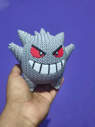Gengar fanart crochê 12cm