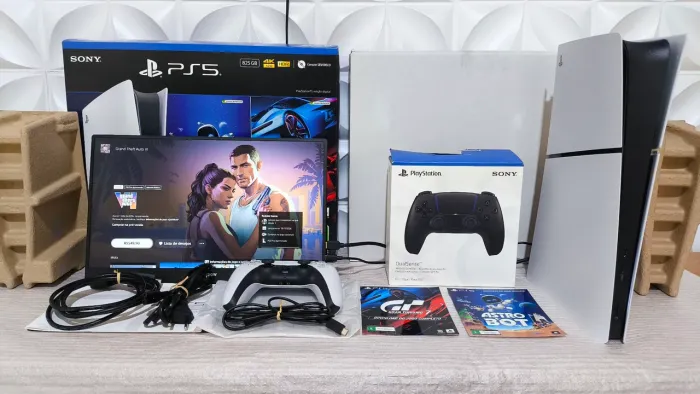 PS5 Slim - Garantia até 2027 - Pego seu PS4 Slim, Séries S ou Switch Desbloqueado no Abate