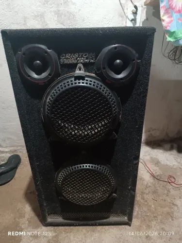 Caixa de som com fones de 8 polegadas pesados 