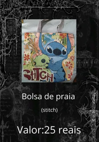 Bolsa de praia stitch