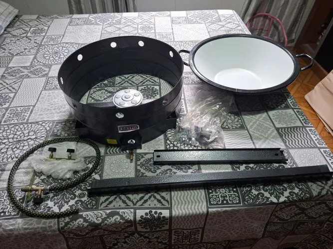 Fogareiro com tacho e Registro duplo 