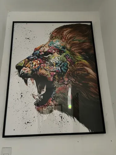 Quadro Leão Gigante - 124x93 - O chamado do Leão?