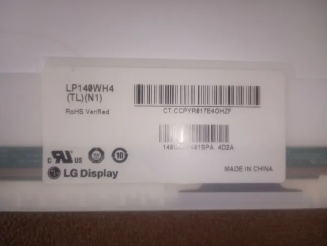 Tela para notebook LG Display LP140WH4 (TL)(N1) - 14" HD LED