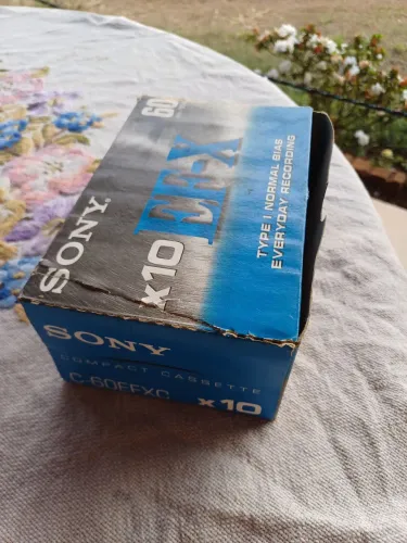 9 fitas Cassete Sony EF-X 60 Lacradas p colecionador