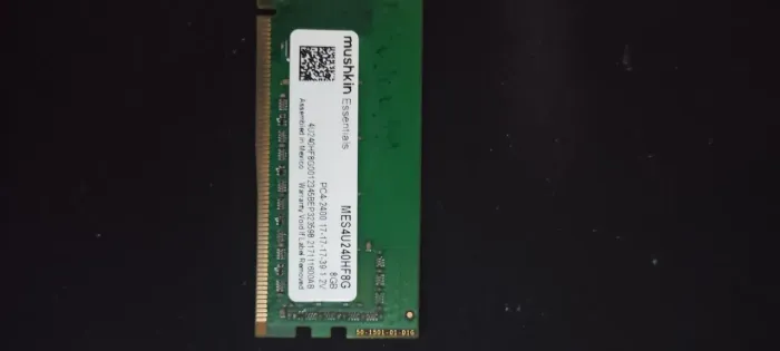 ? MEMÓRIA RAM 8GB DDR4 2400MHz MUSKIN ?