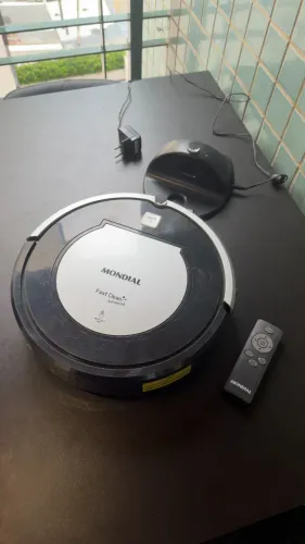 Robô Aspirador Mondial Fast Clean Advanced RB-04 + Base + Controle + Passa pano