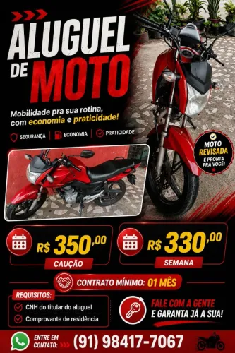Moto para locação 