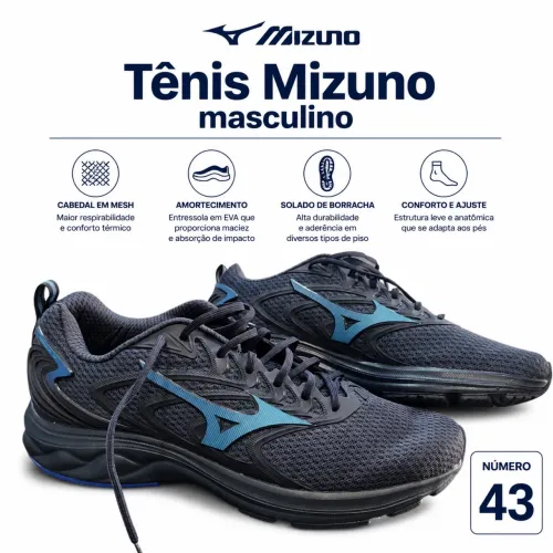 Tênis Mizuno Space 4 Masculino (Número 43) - Novo/Na Caixa