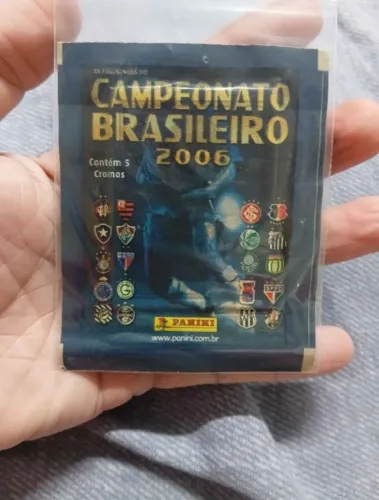 Envelope/pacotinho de figurinhas da coleção do Campeonato Brasileiro 2006 - LACRADO
