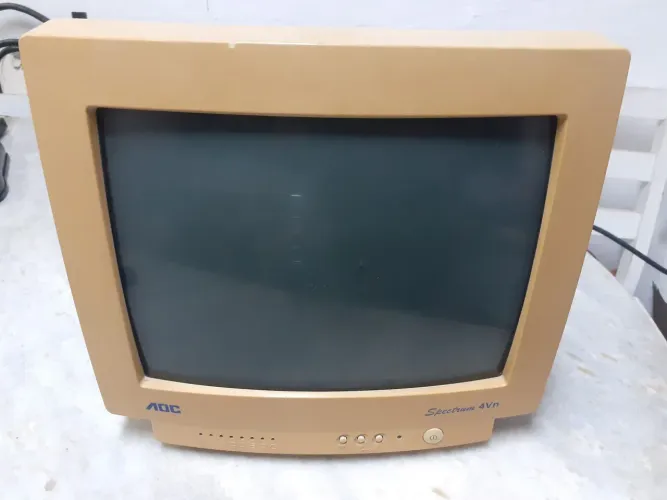 Monitor Crt Marca AOC Modelo 4Vn Computador Antigo 286 386 486 NÃO LIGA NO ESTADO