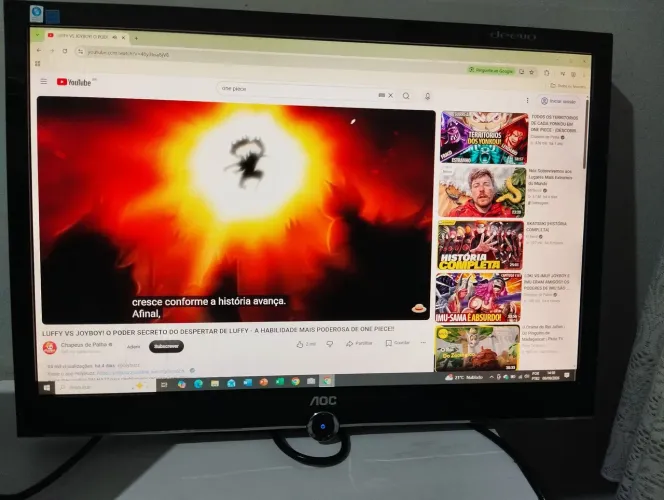 MONITOR AOC DEEVO 22 POLEGADAS DCR 20000-1 - pequeno detalhe na tela.