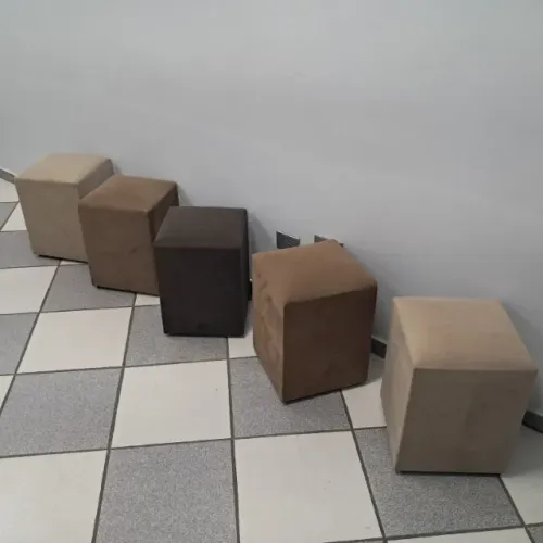 Bancos banquetas Quadrados Coloridos Multiuso