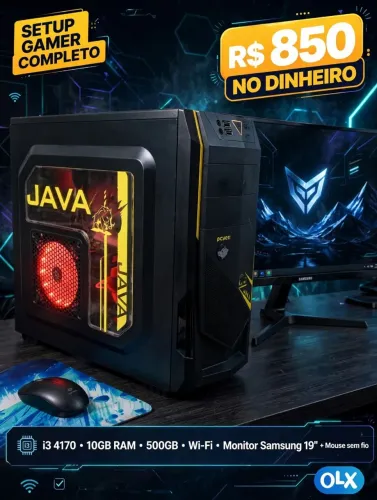 Pc GAMER completo /monitor /Wi-Fi