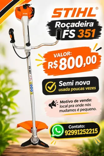 Vende-se roçadeira semi nova