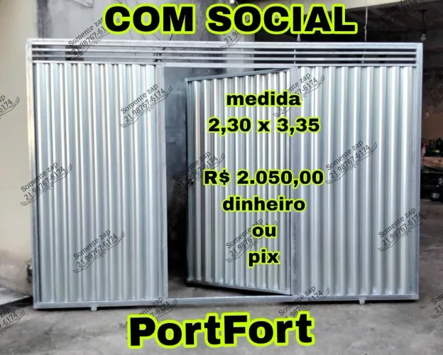 Portoes para sua garagem variedades de medidas ..