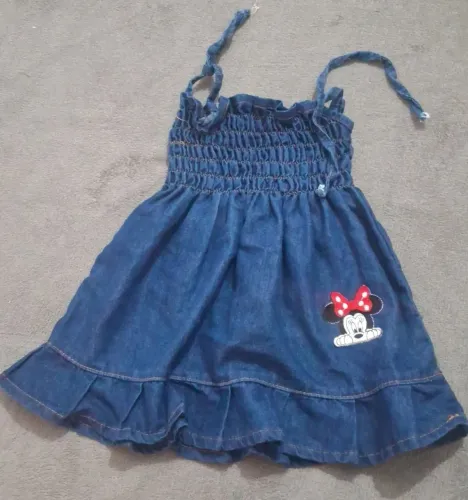 Vestido jeans infantil Veste 1 ano