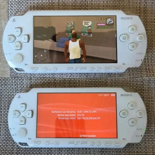 PSP 1000 Fat Ceramic White Japonês destravad0