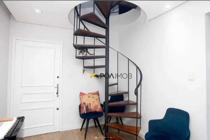 Cobertura com 2 dormitórios para alugar, 85 m² por R$ 5.350/mês - Santana - Porto Alegre/R