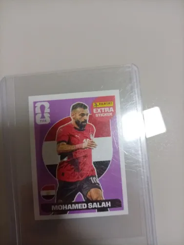 Figurinha Extra Sticker 2026 Colecionavel Mojamed Salah Roxo