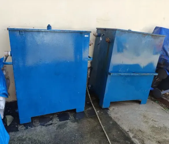 Caixas Separadoras em metal, vazão de 1,5 m³/h