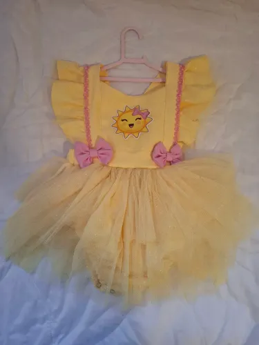 Vestido (Salopete) de festa raio de sol