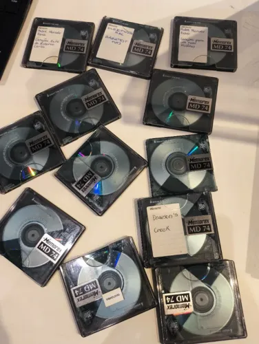 MiniDiscs (MD), Memorex com capacidade de 74 minutos -LOTE 12 UNIDADES USADO COM MÚSICAS
