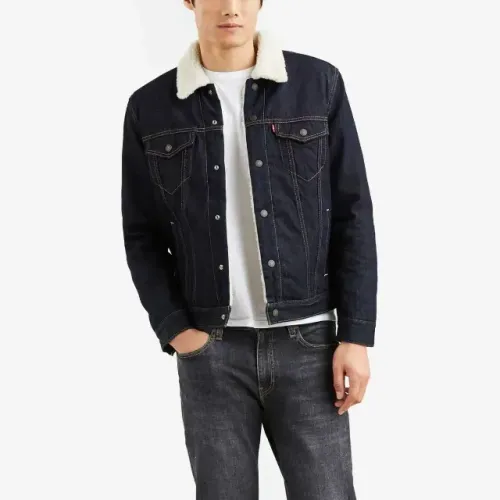 Jaqueta Jeans Levis azul escuro - Novas - Originais