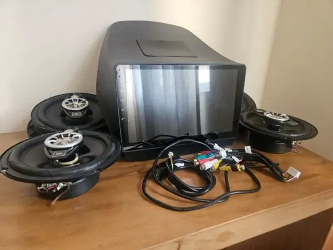Central Multimídia Atom Aikon 10.1" Universal + Kit 4 AutoFalantes JBL 960W 4Ohms