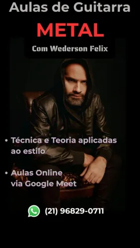 Aulas Online de Guitarra Metal - Prof. Wederson Felix