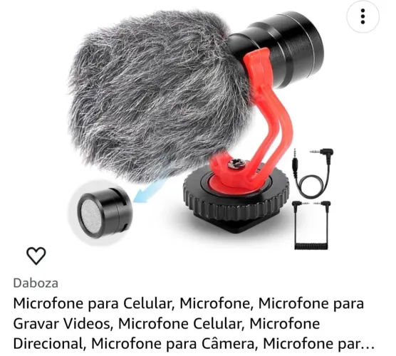 Microfone para cameras