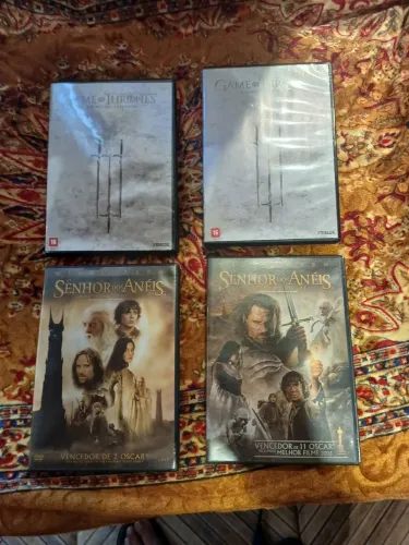 DVDs Senhor dos Anéis Game oferta thrones