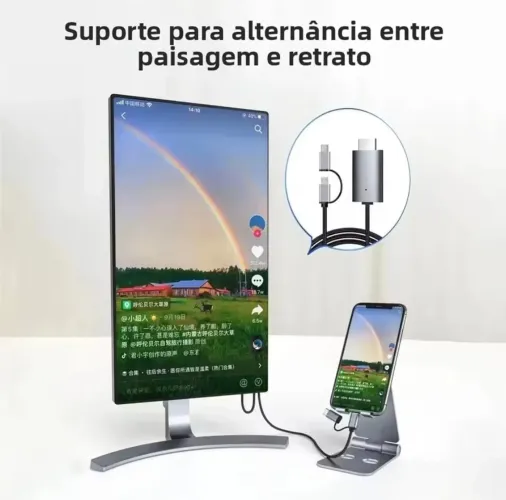 Cabo LD39 HDMI Tipo C, Micro USB 