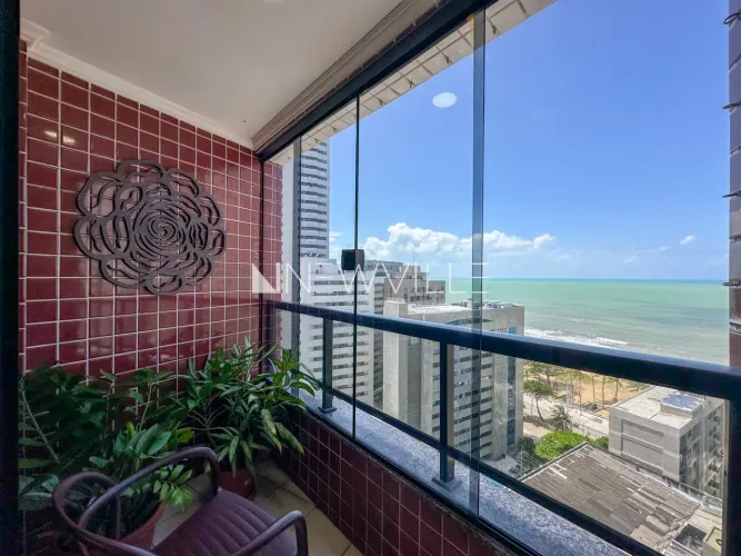 Apartamento mobiliado para locação no Studio Portal dos Corais, em Boa Viagem 54m², 02 qu