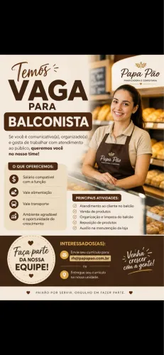 Balconista de padaria