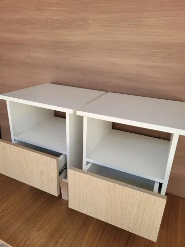 Kit Móvel de Cabaceira 2 Unidades 100% MDF resistente 