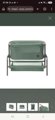 Berço Portátil lora Air Co-sleeper Graphite Maxi Cosi Essential Graphite Cinza