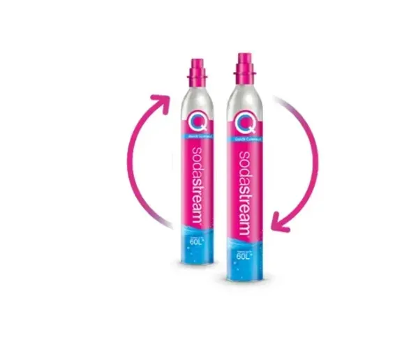 Cilindro Refil De Co2 60 Litros Sodastream Rosa- Base De Troca