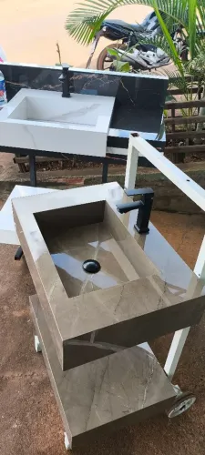 Cubas e pias em porcelanato