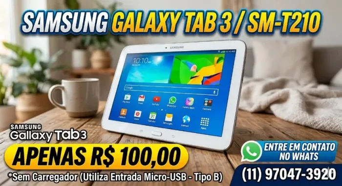 TABLET SAMSUNG GALAXY TAB 3 / SM - T210