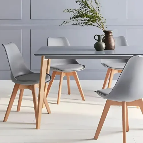 Cadeira cinza elegante kit