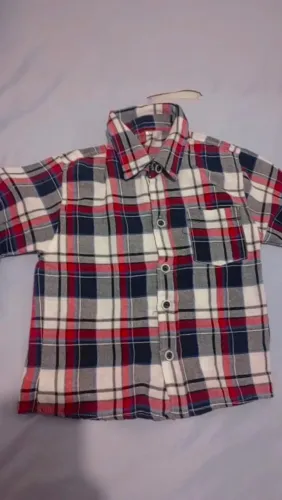 Camisa xadrez infantil menino