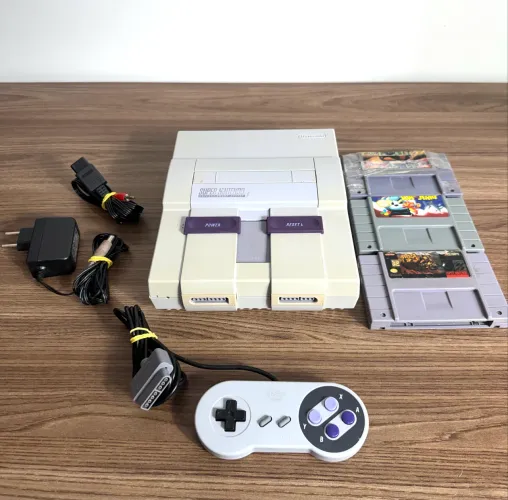 Super Nintendo + 3 cartuchos 