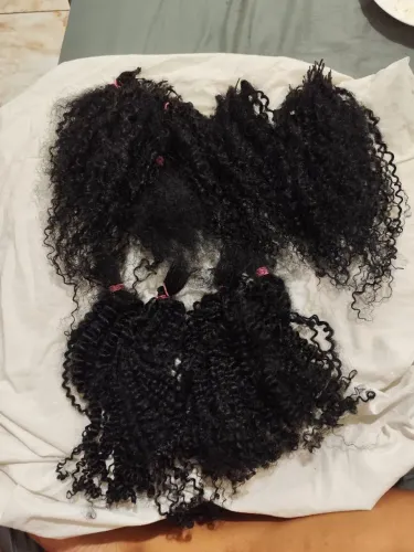 Cabelo humano 300 gramas cacheado