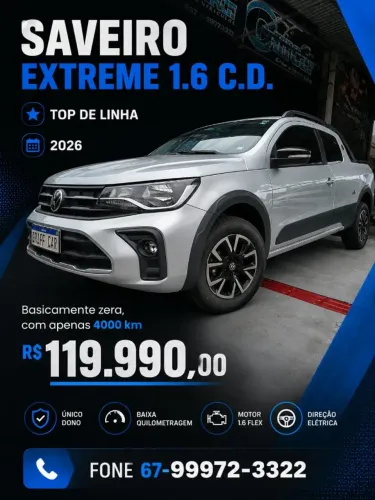 Volkswagen Saveiro Extreme 1.6 Flex 16V CD 2026
