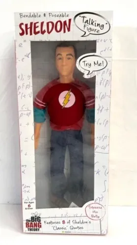 The Big Bang Theory Figura Sheldon Cooper 43cm Lacrado Emite Som Exclusivo e Inedito no Br