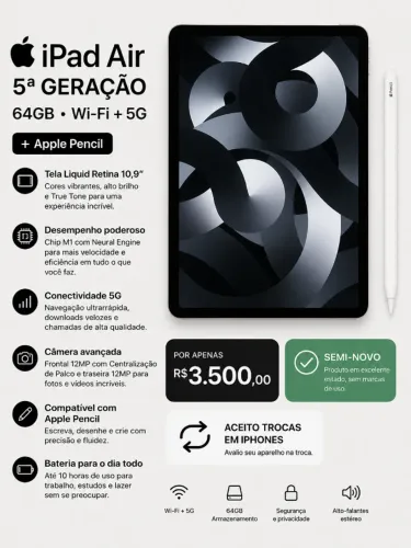 Ipad Air 5 Geracao 64Gb
